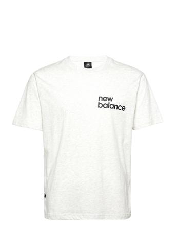 Nb Essentials Graphic Short Sleeve 1 T-shirts Short-sleeved Valkoinen New Balance