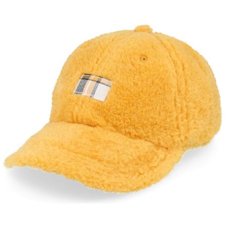 Equip - Gul unconstructed Keps - Teddy Bright Yellow/Check Dad Cap @ Hatstore