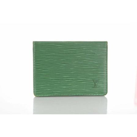Louis Vuitton Vintage Pre-owned Pung Card holder Epi Leather Grøn, Dame Vintage Accessories, Størrelse: ONE Size