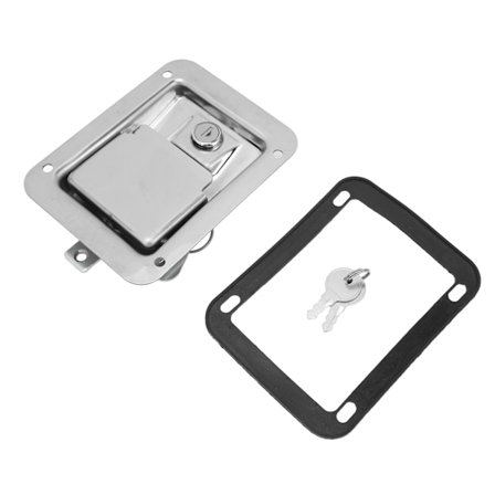 Verktygslåda Spärrlås Flush Mount Låsande Paddelspärr med 2 Nycklar för Trailer Truck Camper Elektrisk Skåp