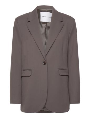 Haven Blazer 13103 Blazers Single Breasted Blazers Grå Samsøe Samsøe*Betinget Tilbud