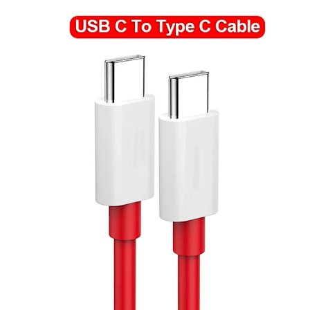 PD 65W For Oneplus USB Type C til Type C Superrask Ladekabel Datakabel For 12 11 10 Pro 9 8T 8 7T 7 5A Hurtiglader Kabel Type C Til Type C 1.5m
