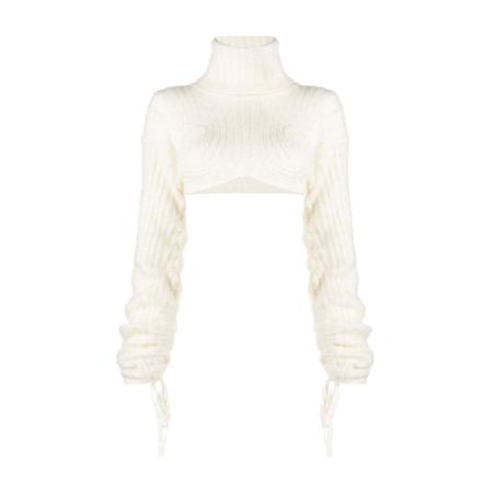 Andrea Adamo, turtleneck Wit, Dames, Maat:M