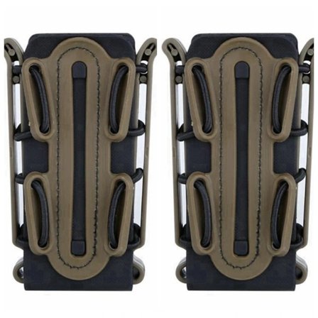 9 mm Mag-påsar Pistol Magasinficka Soft Shell Magasinficka Taktisk Gevär Fast Mag-hållare för bälte Molle Sytem