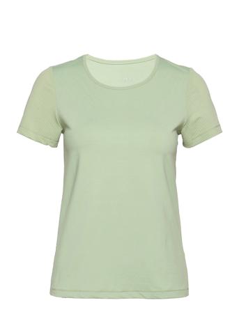 Essential Mesh Detail Tee Green Casall