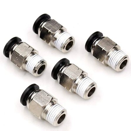 5Pack Push To Connect Tube Fitting Quick Connect Air Fittings