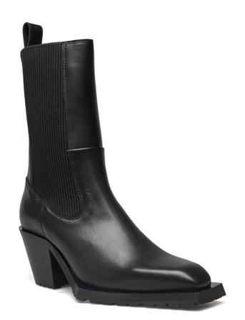 Gurly Chelsea 2.0, 1966 Chelsea 2.0 Shoes Boots Cowboy Boots Ankle Boot - Heel Svart STINE GOYA*Betinget Tilbud