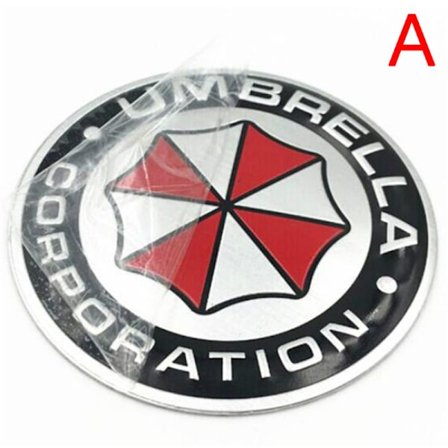 3D Aluminium Alloy Umbrella Corporation Resident Evil Decals Joulukuu