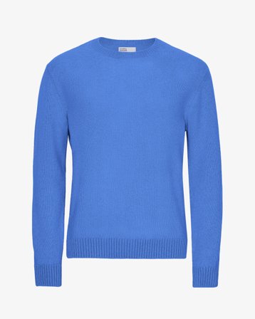 Classic Merino Wool Crew - Pacific Blue S