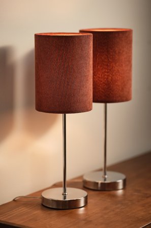 Jotex - SETH bordlampe 2-pakke Brun/krom - Kjøp Bordlamper hos Jotex