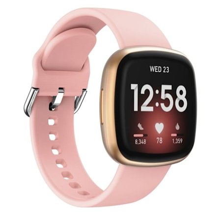 Fitbit Versa 3 Silicone watch strap - Pink