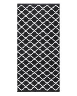 Plastmatta Hilma Wave Svart - 150x220 cm - KM Carpets