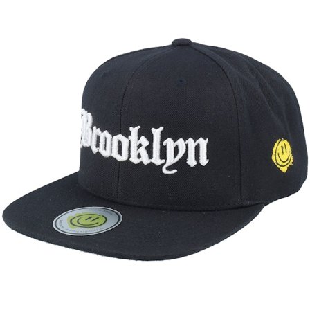 Lucid Smile - Black - snapback - Cap - Brooklyn 3d Script Black Snapback - Hatstore