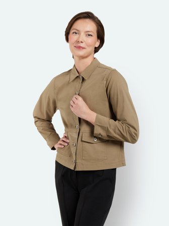 BRANDTEX - Let Jakke - Khaki