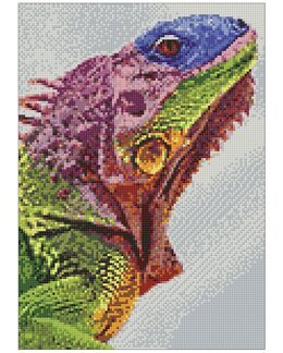 Diamond painting Leguan