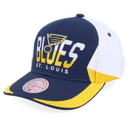 Mitchell & Ness - NHL Blauw adjustable Cap - St. Louis Blues Retrodome Pro Vintage Blue Adjustable @ Hatstore