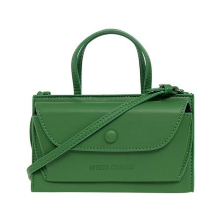 Opening Ceremony, ‘Razor Clam’ shoulder bag Groen, Dames, Maat:ONE Size,leer