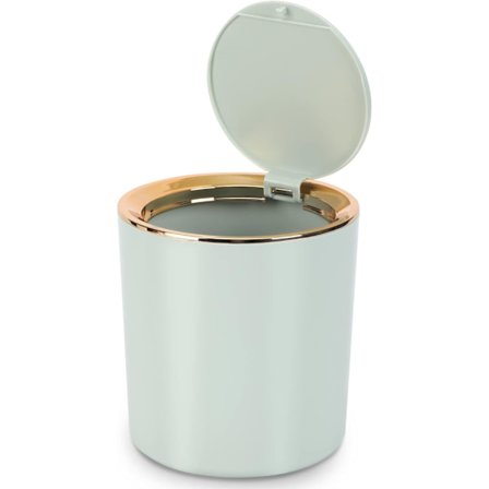 Bord søppelbøtte med lokk, Mini plast søppelbøtte, Liten søppelbøtte, ZQKLA