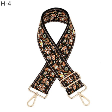 1kpl Nylon laukkuhihna Jacquard-kukanväriset hihnat 04 04