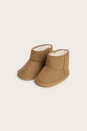 Kappahl | Botki z imitacji zamszu | Brązowy