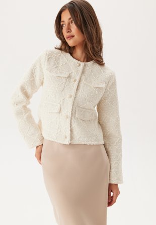 YAS - kivo Ls Jacket - Gardenia - Kläder - - Bubbleroom