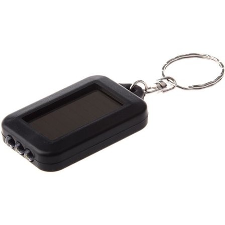 Mini solcells LED-lampa med nyckelring