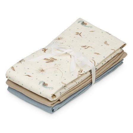 Cam Cam Copenhagen Stofble 3-Pak Sea Garden, Børn & Forældre, Bleer, Stofbleer