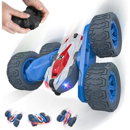 Fjernstyret Bil Legetøj Dreng Pige 3 4 5 6 7 8 År Gammel 4WD RC Stunt Bil Radiostyret Lastbil All Terrain Elektrisk Racerbil Udendørs Indendørs Spil 