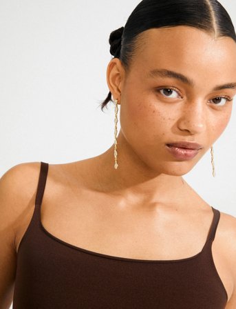 Pilgrim Basil Earrings Gold-Plated - Gold - ONE SIZE