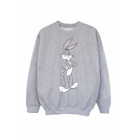 Looney Tunes Boys Bugs Bunny Crossed Arms Sweatshirt 9-11 år Sports Grey 9-11 Years