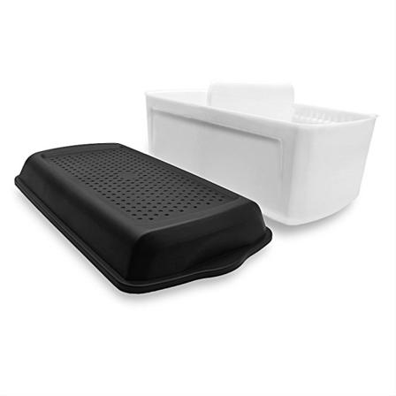 Breadsmart-leipäkori, jossa käytännöllinen lokero, BPA-vapaa, leivonnaiset pysyvät tuoreina pidempään, vähemmän hävikkiä 1 pcs