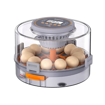 Automatisk äggkläckningsmaskin – digital display – kapacitet för 12 ägg