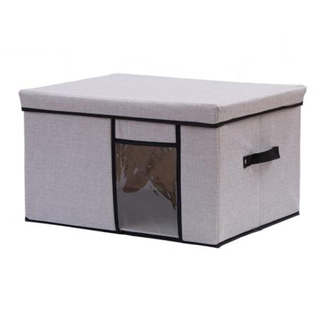 Cubby Toy Tygkorgar Med Genomskinlig Fönsterduk Med Lockbehållare