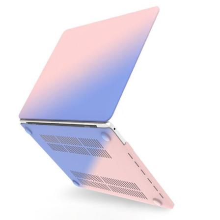 MacBook skyddande case med hårt cover Pink Blue 2023 air15