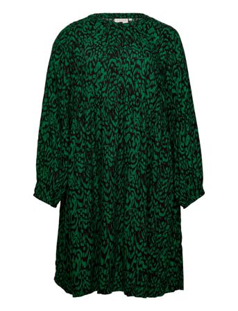 Kcmirana Dress Kort Klänning Grön Kaffe Curve