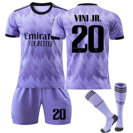 IC Real Madrid Fodboldtrøje Dragt nr. 9 Benzema nr. 20 Vinicius V #20 4-5Y