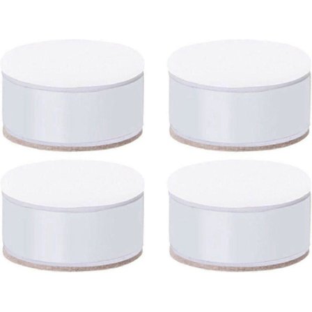 Møbelben, 4 stk. møbelstøtteben, selvklæbende kraftige møbelforhøjere, til sofaskab kontor (L60 x H50 mm, hvid)