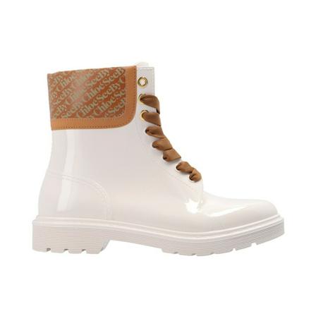 See by Chloé, Florrie rain boots Wit, Dames, Maat:39 EU,Bedrukt