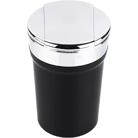 /EA/Sort askebæger til bil med lugtfri låg, aftageligt askebæger til bil w
