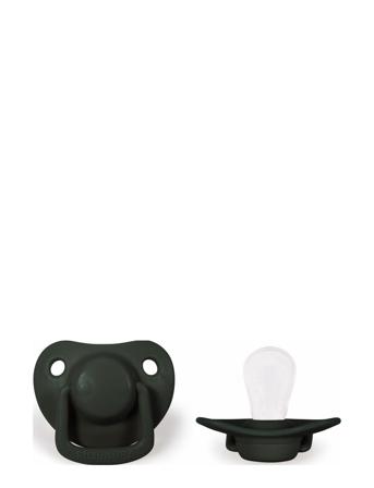 2-Pack Pacifiers - Dark Green 0-6 Months Green Filibabba