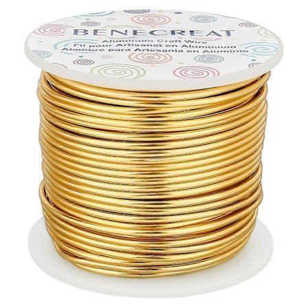 Färgad Aluminium Tråd - Guld (FMY)