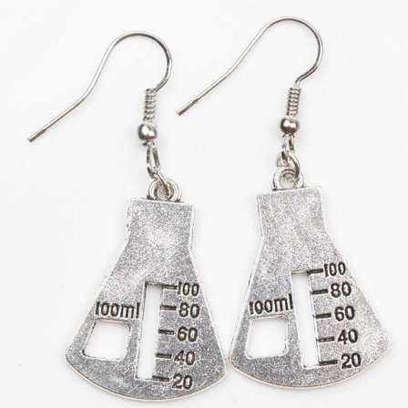 Earrings - Measuring flask