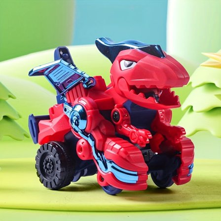 Den Ideelle Gave til Fødselsdage, Halloween og Jul er et Sjovt Spindende Pterosaur Legetøj til Drenge, med en Kollisions-Transformerende Dinosaur Bil 