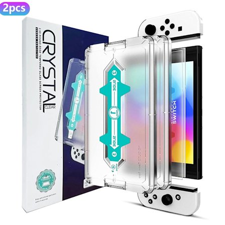 Nintendo Switch 2-PACK Skärmskydd Heltäckande Härdat Glas