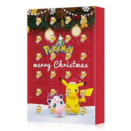 Pokémon Jul Adventskalender Box Pokémon 24-delars Pokémon Nedräkningskalender Box-1