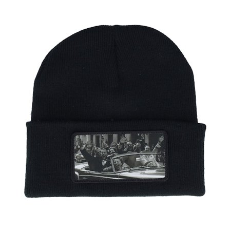 Public Domain - Noir cuff Bonnet - Cabriolet Beanie Party Black Cuff @ Hatstore