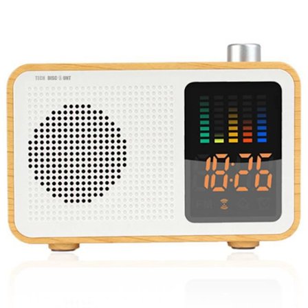 Bluetooth-högtalare - TD - M20A - Retro - Trådlös - Radio med klockdisplay