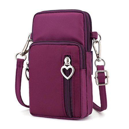 Mobiltelefonväska Dam Messenger Bag Mobiltelefonväska Diagonal Myntväska Vertikal Mini Liten Väska