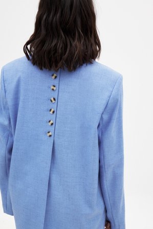 NA-KD Oversized Blazer - Skræddersyet blazer - Blå - EU 34