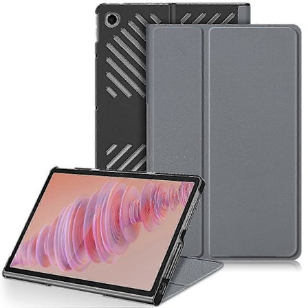 Lenovo Tab Plus 11.5-tuumaiselle TB351FU Kotelo Lämmönpoistoteline Nahkainen Tablettisuojus - Musta c p
